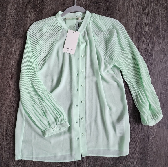 InWear Tops - InWear- light green blouse with tags, size 8